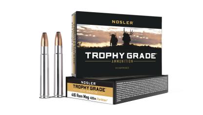416 Remington Mag 400gr Trophy Grade-Safari Partition Ammunition