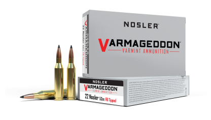 22 Nosler 53gr FB Tipped Varmageddon Ammunition