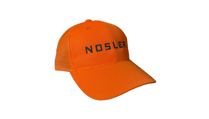 Nosler Logo Blaze Orange Hat