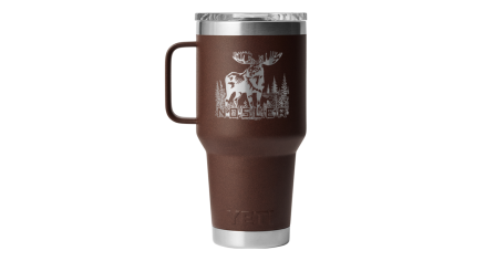 NOSLER X YETI RAMBLER 30 OZ TRAVEL MUG | WETLANDS BROWN