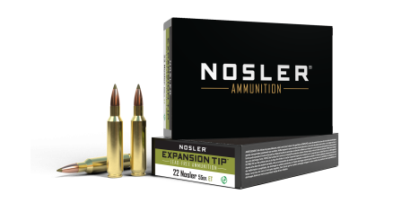 22 Nosler 55gr Expansion Tip Lead Free Ammunition