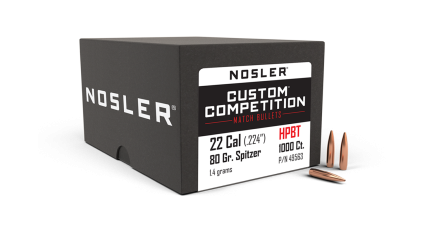 22 Caliber 80gr HPBT Custom Competition (1000ct)