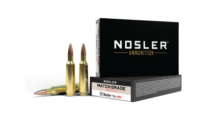 22 Nosler 77gr Custom Competition Match Grade Ammunition