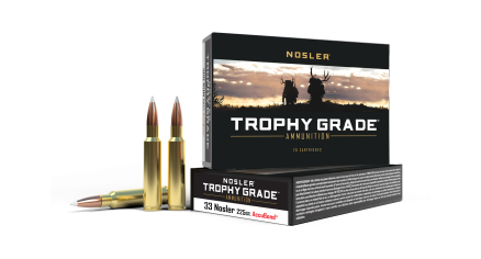 33 Nosler 225gr AccuBond Trophy Grade Ammunition