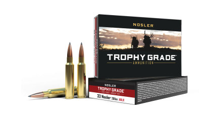 33 Nosler 265gr AccuBond Trophy Grade Long Range Ammunition