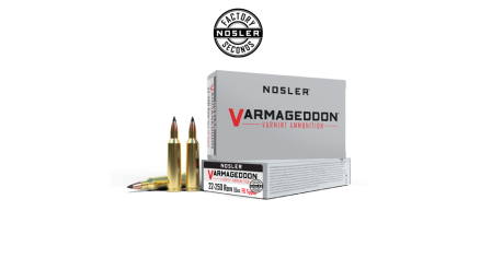 22-250 Remington 55gr Varmageddon FB Tipped Ammunition (Factory Seconds) | 20 Count