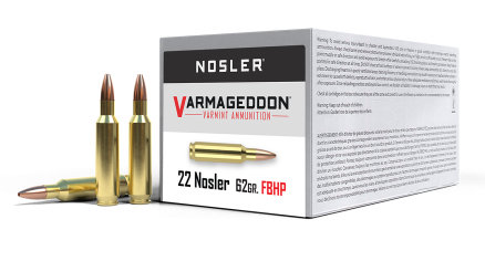 22 Nosler 62gr FBHP Varmageddon Ammunition