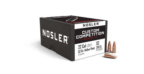 22 Caliber 52gr HPBT Custom Competition (250ct)