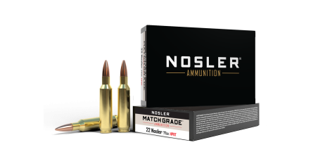 22 Nosler 77gr Custom Competition Match Grade Ammunition