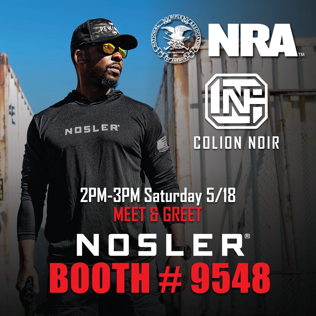 Nosler Attending 2024 NRA; Announcing Free Tax Stamp and Noir Appearance 